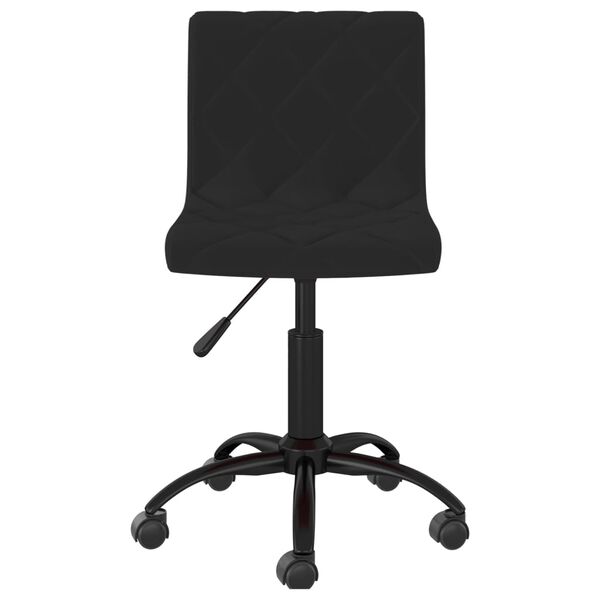 vidaXL Chaises pivotantes &agrave; manger lot de 2 Noir Velours