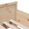 vidaXL Cadre de lit avec matelas Marron 80 x 200 cm Bois de pin massif