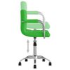 vidaXL Chaises pivotantes &agrave; manger lot de 4 vert similicuir