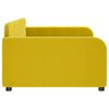 vidaXL Lit de repos sans matelas jaune 90x200 cm velours
