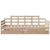 vidaXL Lit de jour avec tiroirs sans matelas 80x200 cm bois massif