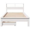 vidaXL Lit biblioth&egrave;que sans matelas blanc 100x200 cm bois pin massif