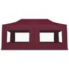vidaXL Tente de r&eacute;ception pliable avec parois Aluminium 6x3 m Bordeaux