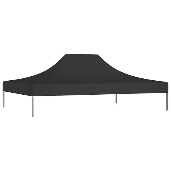 vidaXL Toit de tente de réception 4,5x3 m Noir 270 g/m²