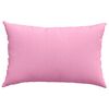 vidaXL Coussins de canap&eacute; 2 pcs Rose 60 x 40 cm tissu