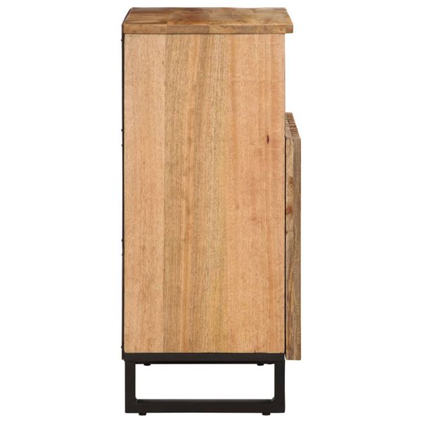 vidaXL Buffet 60x34x75 cm bois de manguier massif brut