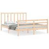 vidaXL Cadre de lit sans matelas bois de pin massif
