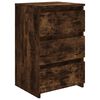 vidaXL Table de chevet Ch&ecirc;ne fum&eacute; 40x35x62,5 cm Bois d'ing&eacute;nierie