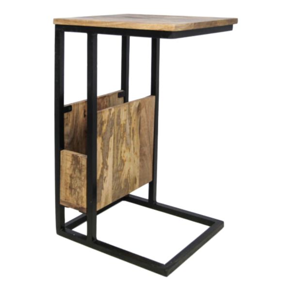 HSM Collection Table d'appoint avec porte-revues 34x40x68 cm