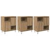 vidaXL Buffet 3 pcs Ch&ecirc;ne artisanal 60 x 35 x 70 cm