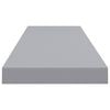 vidaXL &Eacute;tag&egrave;res murales flottantes 2 pcs gris 90x23,5x3,8 cm MDF