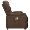 vidaXL Fauteuil de massage Marron Tissu