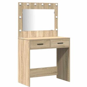 vidaXL Table de Toilette 2 pc Marron 78,5 x 41 x 135 cm