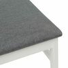 vidaXL Chaise de salle à manger 2 pcs Blanc et Gris Bois Massif