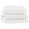 vidaXL Ensemble de Duvet avec oreiller 2 pcs Blanc Microfibre