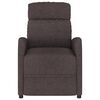 vidaXL Fauteuil de massage Marron fonc&eacute; Tissu