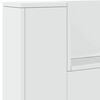 vidaXL Armoire tête de lit avec LED blanc 220x16,5x103,5 cm