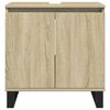 vidaXL Armoire de bain ch&ecirc;ne sonoma 58x33x60 cm bois d'ing&eacute;nierie