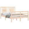 vidaXL Cadre de lit sans matelas 120x200 cm bois massif