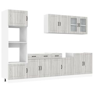 vidaXL Ensemble d'armoires de cuisine 7 pcs Kalmar bois d'ing&eacute;nierie