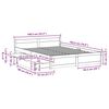 vidaXL Cadre de lit sans matelas 135x190 cm bois de pin massif