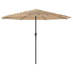 vidaXL Parasol de jardin avec m&acirc;t en acier marron 324x324x247 cm