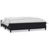 vidaXL Sommier &agrave; lattes de lit avec matelas noir 180x210 cm velours