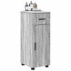 vidaXL Cabinet de salle de bain avec porte Gris Sonoma 30 x 35 x 80 cm