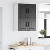 vidaXL Armoire de cuisine 2 pcs Noir 60 x 31 x 40 cm Bois d'ing&eacute;nierie