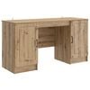 vidaXL Bureau Ch&ecirc;ne artisanal 142,5 x 50 x 75 cm Bois d'ing&eacute;nierie