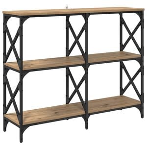 vidaXL Table console Ch&ecirc;ne artisanal 100 x 28 x 80,5 cm