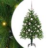 vidaXL Sapin de No&euml;l avec 150 LED avec support Vert 120 cm PE