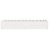 vidaXL Cadre de lit sans matelas blanc 75x190 cm bois de pin massif
