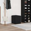 vidaXL Banc de rangement Ch&ecirc;ne noir 42 x 42 x 45 cm Bois d'ing&eacute;nierie