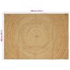 vidaXL Tapis de surface Rectangulaire Marron 200 x 290 cm Jute