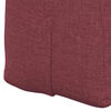 vidaXL Coussin de Dos Bordeaux 200 x 24 x 50 cm tissu