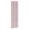 vidaXL Rideau anti-insectes en chenille Gris Argent et Rose