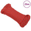 vidaXL Corde de bateau Rouge 4 mm 25 m Polypropyl&egrave;ne