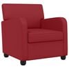 vidaXL Fauteuil Bordeaux Simili cuir
