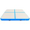 vidaXL Tapis gonflable de gymnastique avec pompe 200x200x10cm PVC Bleu
