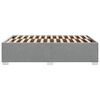 vidaXL Cadre de lit sans matelas gris clair 120x190 cm tissu