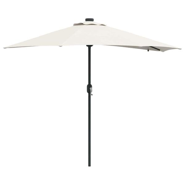 vidaXL Parasol de jardin Sable 294 x 150 x 223 cm Polyester et Acier