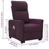vidaXL Fauteuil de massage Violet Tissu