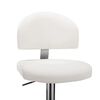 vidaXL Tabouret de bar Blanc Similicuir