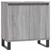 vidaXL Armoire de bain sonoma gris 58x33x60 cm bois d'ing&eacute;nierie