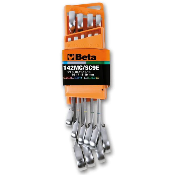 Beta Tools Ensemble de cl&eacute;s mixtes &agrave; cliquet 9 pcs 142MC/SC9I