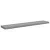 vidaXL &Eacute;tag&egrave;res murales flottantes 4 pcs gris 120x23,5x3,8 cm MDF