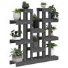 vidaXL Support &agrave; plantes Gris 104,5x25x109,5 cm Bois massif de pin