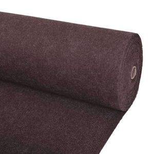 vidaXL Tapis Marron 1,2 x 15 m Polyester