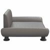vidaXL Lit pour chien gris 70x45x28 cm similicuir